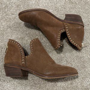 Vince Camuto Prafinta Suede Cutout Boots Size 8